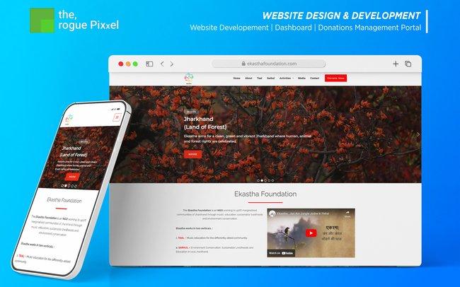 Ekastha Foundation - Web Design | Web Development | Donations Management Portal Ranchi