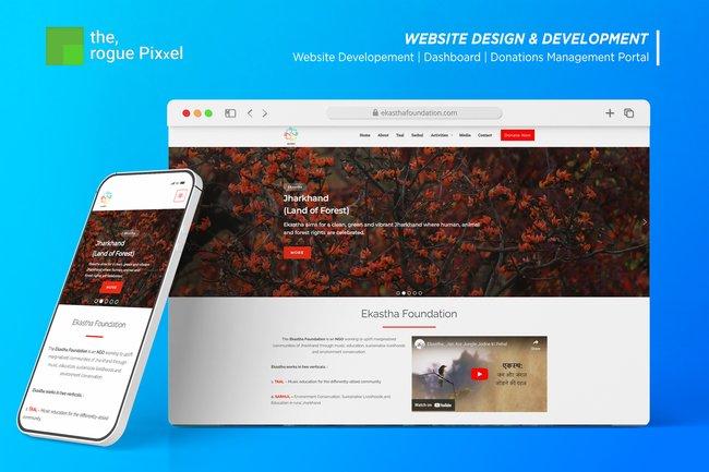 Ekastha Foundation - Web Design | Web Development | Donations Management Portal Ranchi