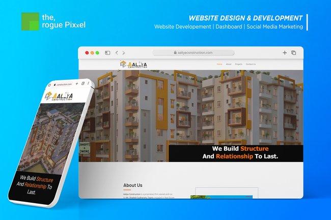 Aaliya Construction - Web Design | Web Development | Dashboard Ranchi