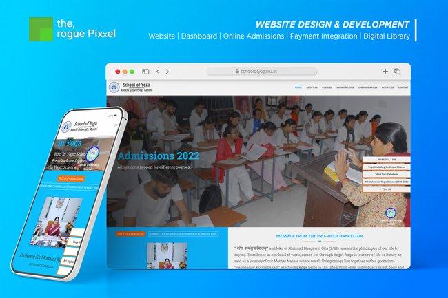 Schoo of Yoga (RU) - Web Design | Web Development | Admissions Portal | Payment Integration | Digital Library Ranchi